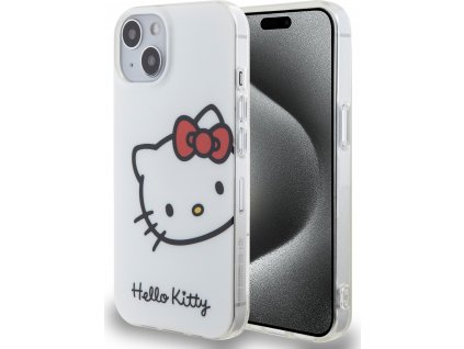 Hello Kitty IML Head Logo Kryt pre iPhone 13, Biely
