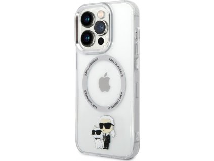 Karl Lagerfeld IML Karl & Choupette Kryt s MagSafe pre iPhone 13 Pro, Transparentný