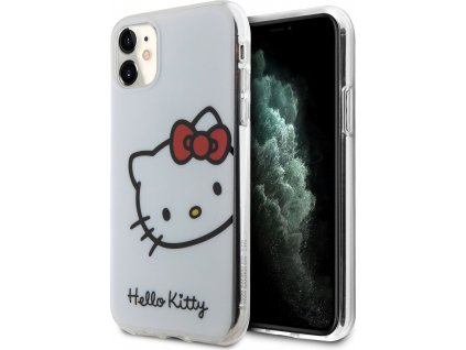 Hello Kitty IML Head Logo Kryt pre iPhone 11, Biely