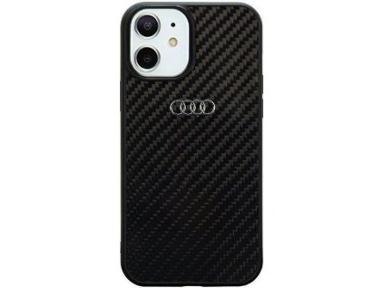 Audi Carbon Fiber Kryt pre iPhone XR / 11, Čierny