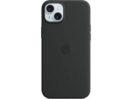 Originál Silikónový kryt s MagSafe pre iPhone 15 Plus Black, MT103ZM/A