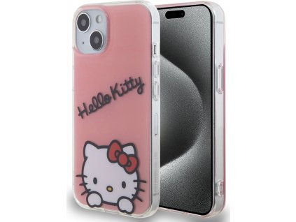 Hello Kitty IML Daydreaming Logo Kryt pre iPhone 13, Ružový