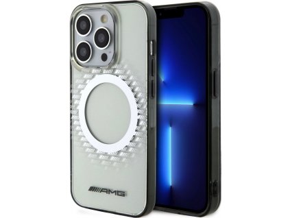 AMG Rhombuses Kryt s MagSafe pre iPhone 15 Pro, Transparentný