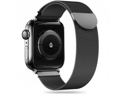 TECH-PROTECT MILANESEBAND Remienok pre Apple Watch 42 / 44 / 45 / 49 mm, Čierny