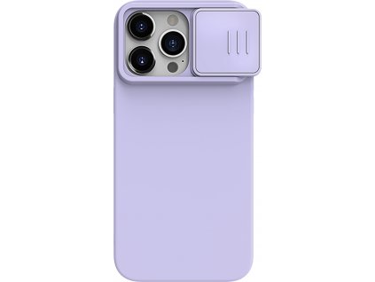 Nillkin CamShield Silky Silikónový Kryt pre Apple iPhone 15 Pro, Fialový