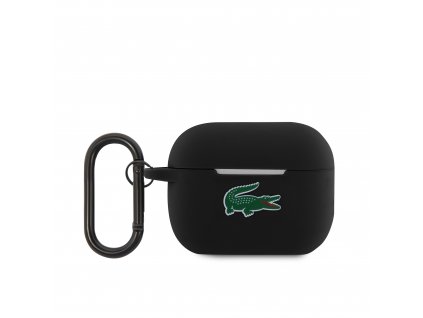 Lacoste Liquid Silikónové Puzdro pre AirPods Pro, Čierne