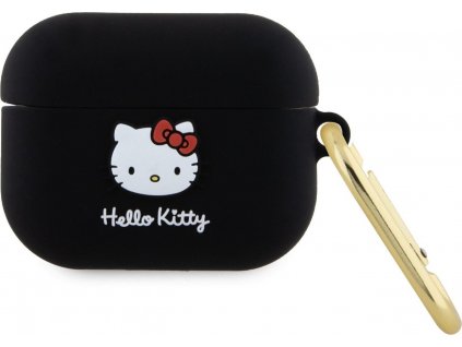 Hello Kitty Liquid Silikónové Puzdro pre AirPods Pro, Čierne