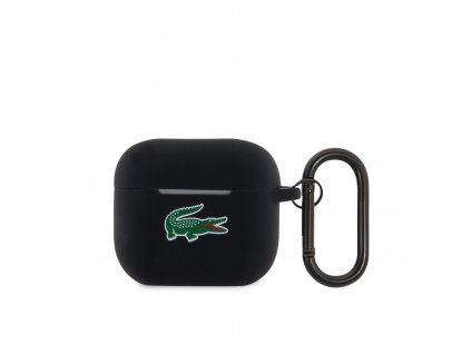 Lacoste Liquid Silikónové Puzdro pre AirPods 3, Čierne