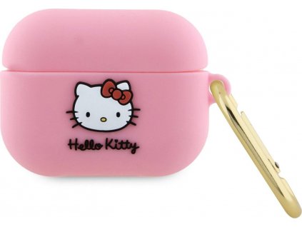 Hello Kitty Liquid Silikónové Puzdro pre AirPods Pro, Ružové