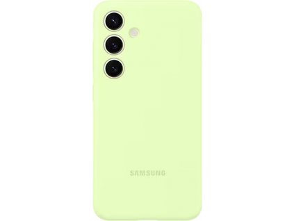 Originál Silikónový Kryt pre Samsung Galaxy S24, Zelený