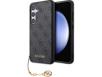 Originál Guess GUHCS24SGF4GGR Kryt pre Samsung S24, Čierny