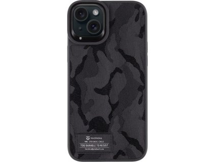 Tactical Camo Troop Kryt pre Apple iPhone 15 Plus, Čierny