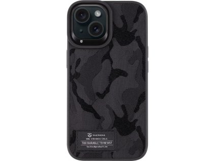 Tactical Camo Troop Kryt pre Apple iPhone 15, Čierny