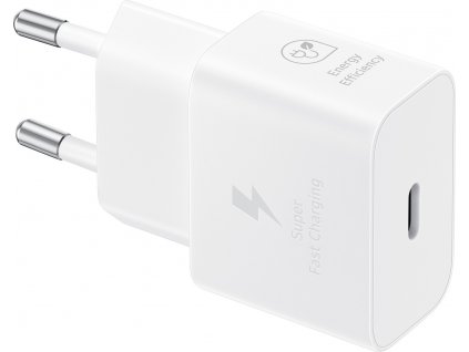 Samsung EP-T2510XWE Nabíjačka USB-C 25W, Biela