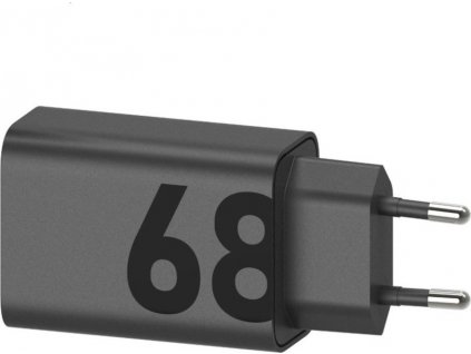 Motorola Cestovná nabíjačka USB-C 68W, Čierna (Service Pack)