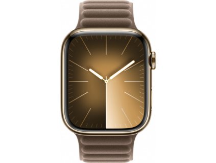 Remienok pre Apple Watch 45mm Taupe Magnetic (S/M), Hnedý