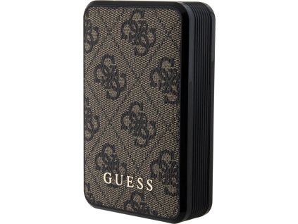 Guess PU 4G MagSafe Powerbanka 10000mAh 18W, Hnedá