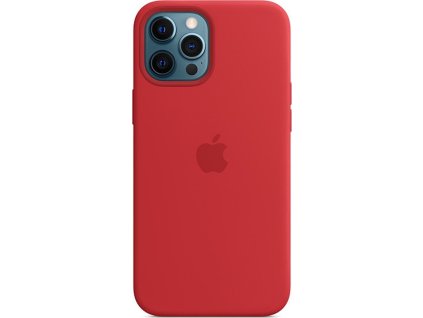 Apple MHLF3ZE/A Silikónový Kryt s MagSafe pre iPhone 12 Pro Max, Červený