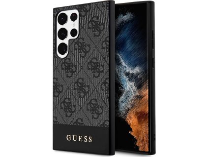 GUESS GUHCS24LG4GLGR Kryt pre Samsung S24 Ultra, Čierny