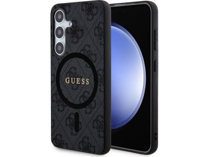 Guess GUHMS24MG4GFRK Originál Kryt s MagSafe pre Samsung Galaxy S24 Plus, Čierny