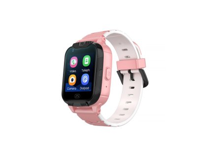 hodinky smart kids maxlife mxkw 350 pink 4g gps wifi