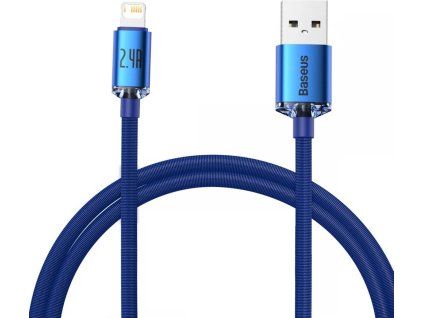 Dátový Kábel USB - Lightning 20W 1,2m, Baseus, Modrý