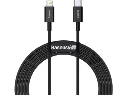 Superior Fast Charging Dátový Kábel USB-C / Lightning 20W 2m, Baseus, Čierny