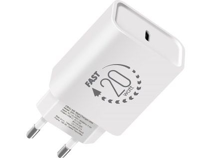 Cestovná Nabíjačka USB-C 20W, OBAL:ME, Biela