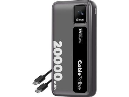 OBAL:ME CablePulse Powerbanka 20000mAh 22,5W Black