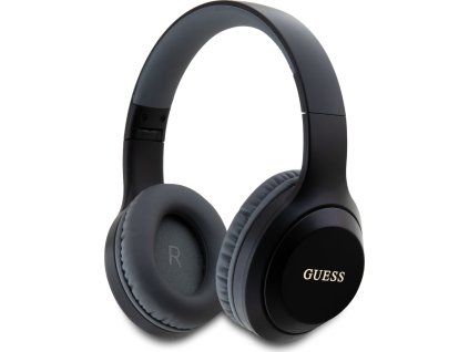 Guess Classic Silver Logo Bezdrátová Slúchadlá Black