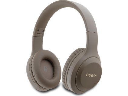 Guess Classic Silver Logo Bezdrátová Slúchadlá Brown