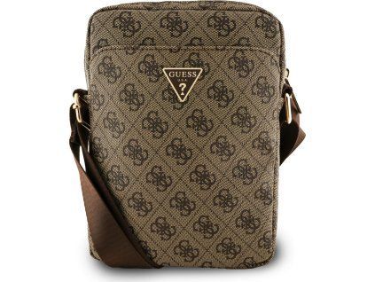 Guess PU 4G Triangle Logo Taška 8" Brown