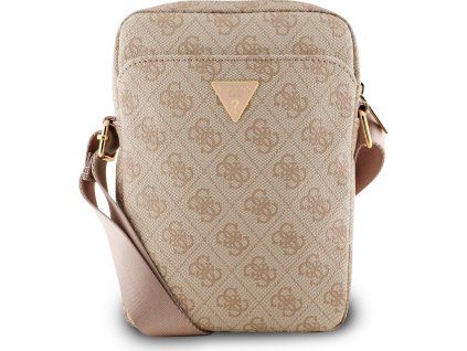 Guess PU 4G Triangle Logo Taška 8" Pink