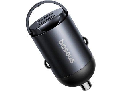 Baseus Tiny Star Mini Nabíjačka do Auta USB-C/USB-C 30W Cosmic Black