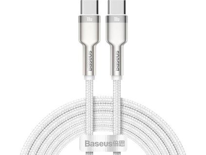 Baseus Cafule Metal Series Dátový Kábel USB-C - USB-C 100W 2m White