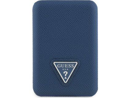 Guess PU Grained Triangle Logo MagSafe Powerbanka 5000mAh Blue