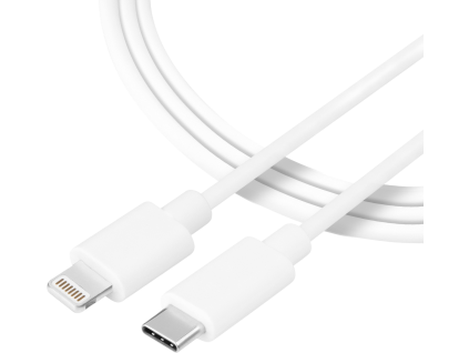 Tactical Smooth Thread Cable USB-C/Lightning 1m White