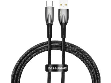 Baseus Glimmer Series Fast Charging Dátový Kábel USB-A - USB-C 100W 1m Black