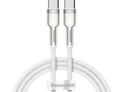Baseus Cafule Metal Series Dátový Kábel USB-C - USB-C 100W 1m White