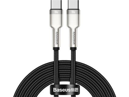 Baseus Cafule Metal Series Dátový Kábel USB-C - USB-C 100W 2m Black