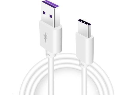 Huawei Original Quick Charger USB-C Dátový Kábel 5A 1m White