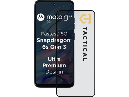 Tactical Glass Shield 5D sklo pre Motorola G45 Black