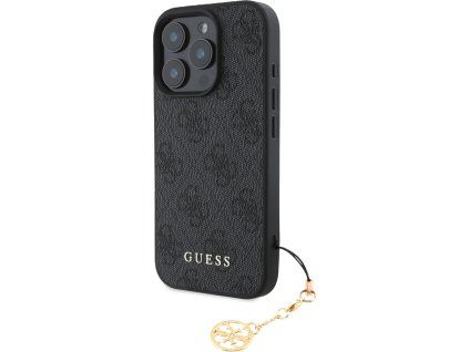 Charm Kryt pre iPhone 16 Pro Max, Guess, Čierny