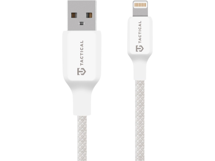Stitch Thread Kábel USB-A/Lightning 0.3m, Tactical, Biely