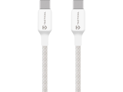 Stitch Thread Kábel USB-C/USB-C 2m, Tactical, Biely