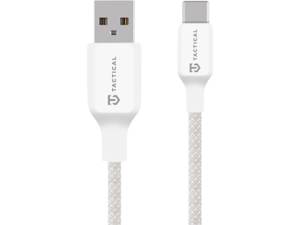Stitch Thread Kábel USB-A/USB-C 1m, Tactical, Biely