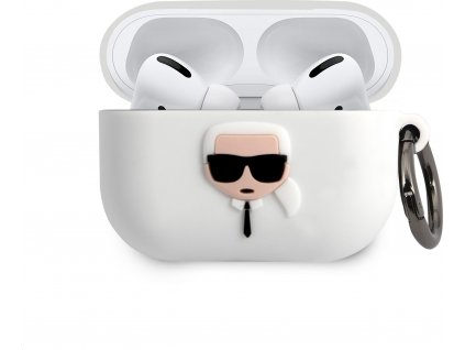 Karl Lagerfeld Puzdro pre Airpods Pro, Biele