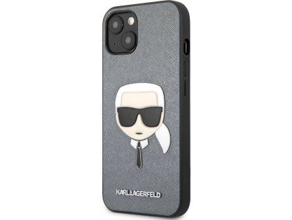 Kryt pre Apple iPhone 13 Mini, Karl Lagerfeld, Strieborný