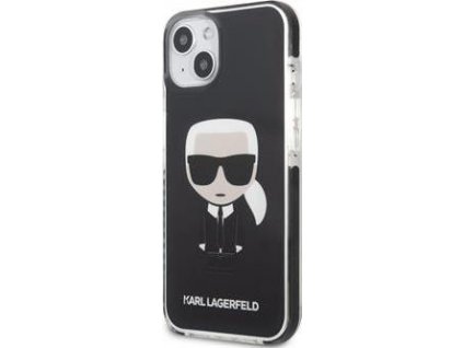 Karl Lagerfeld Full Body Ikonik Kryt pre iPhone 13, Čierny