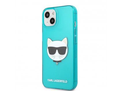 Choupette Head kryt pre Apple iPhone 13 mini, Karl Lagerfeld, Modrý
